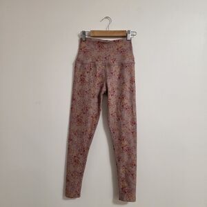 Beyond Yoga Floral Leggings - Pink and Red